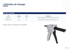 Pistolets manuels 50 ml
