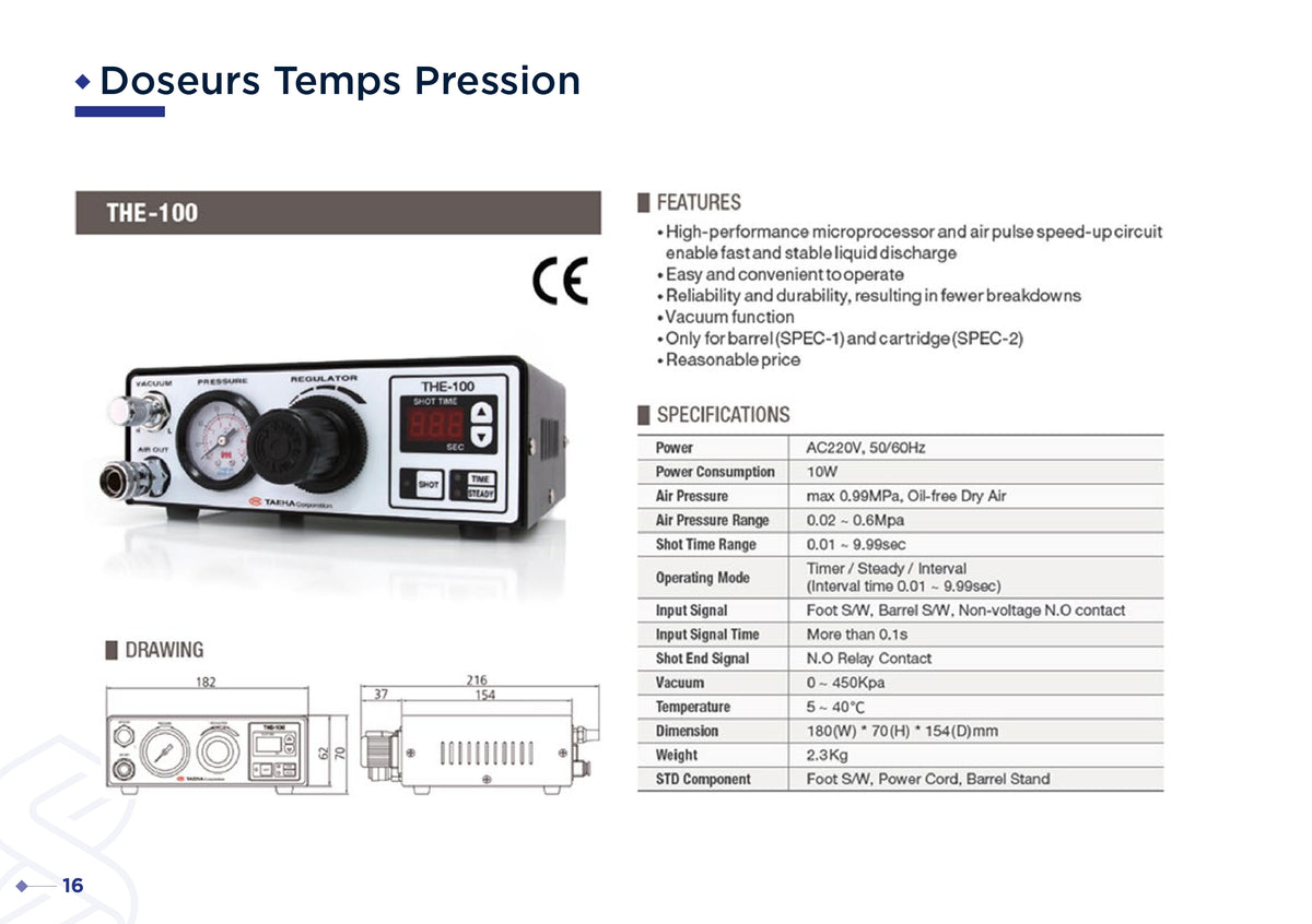 Contrôleur Temps Pression THE 100