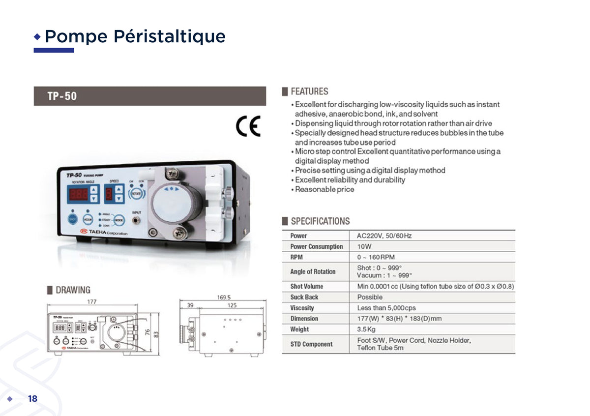Pompe Péristaltique TP-50